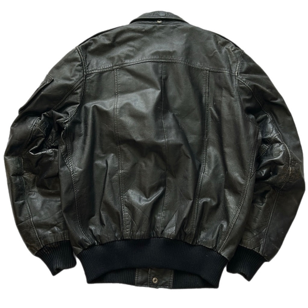 Leather Bomber Jacket