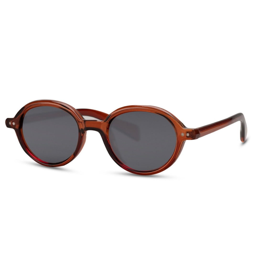 The Ellis – Round Brown Vintage Sunglasses