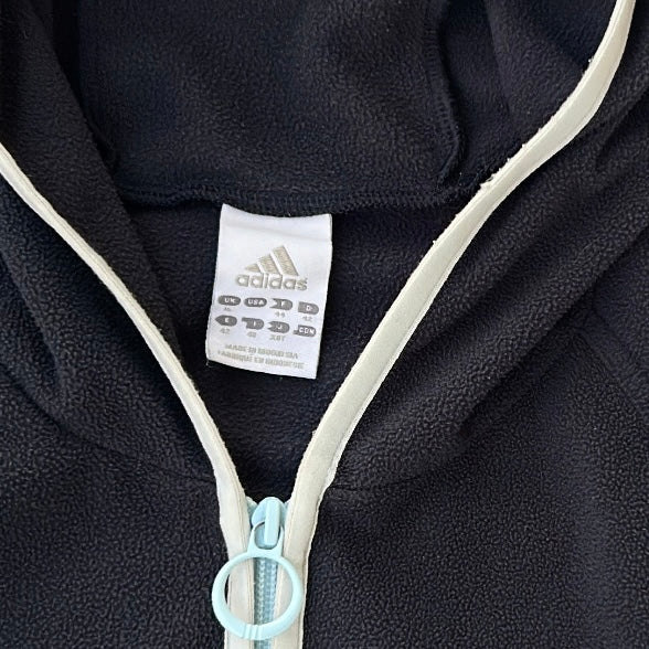 Adidas Navy x Baby blue Hooded Fleece Jacket