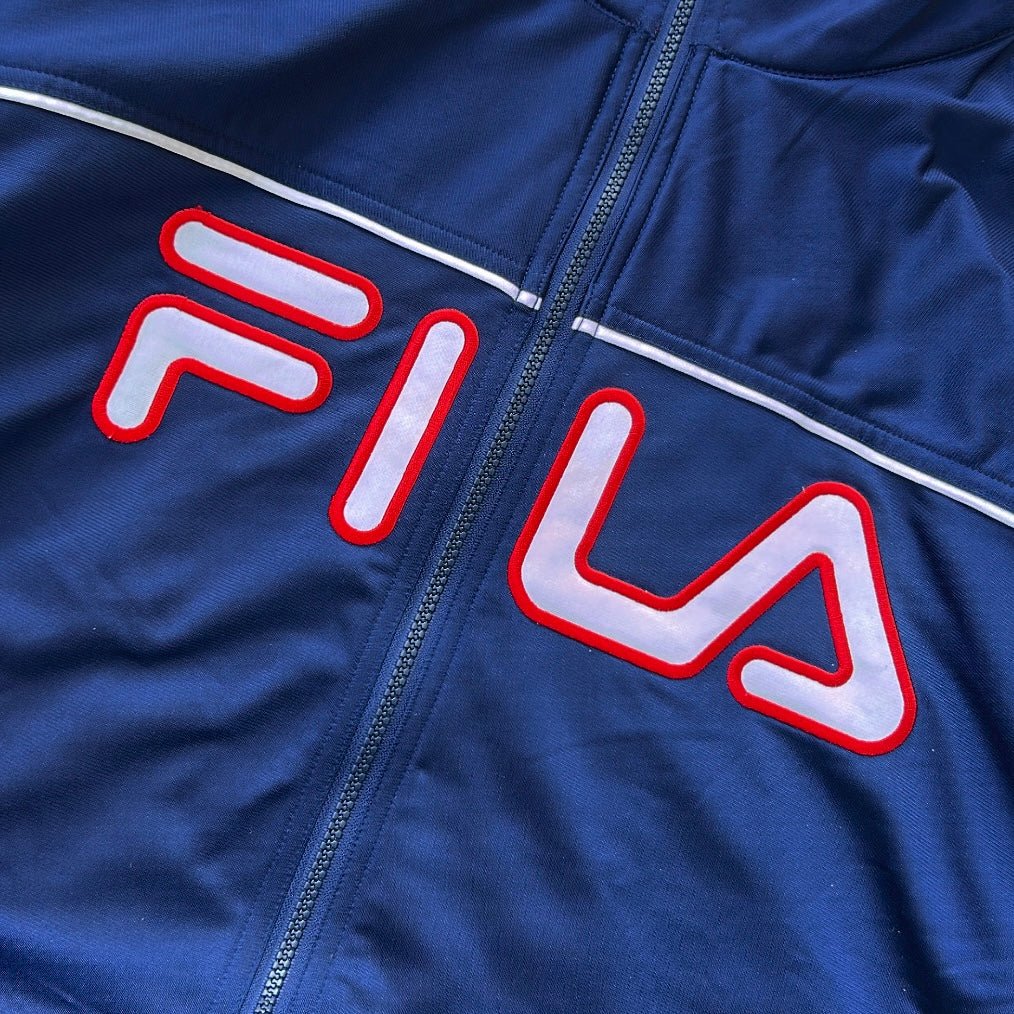 90s Fila Navy x Red Track Jacket