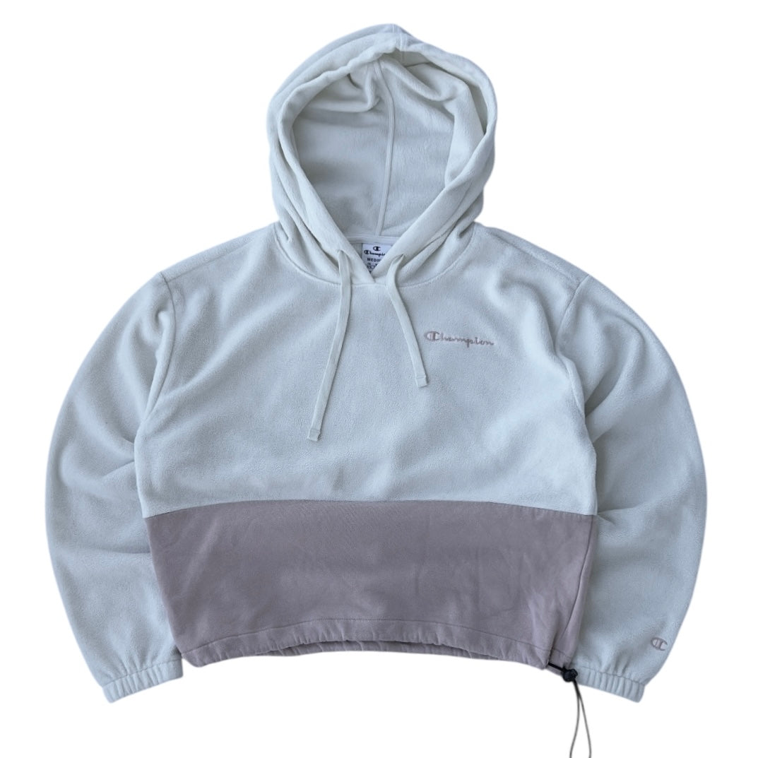 Champion Pink & White Adjustable Fleece Hoodie