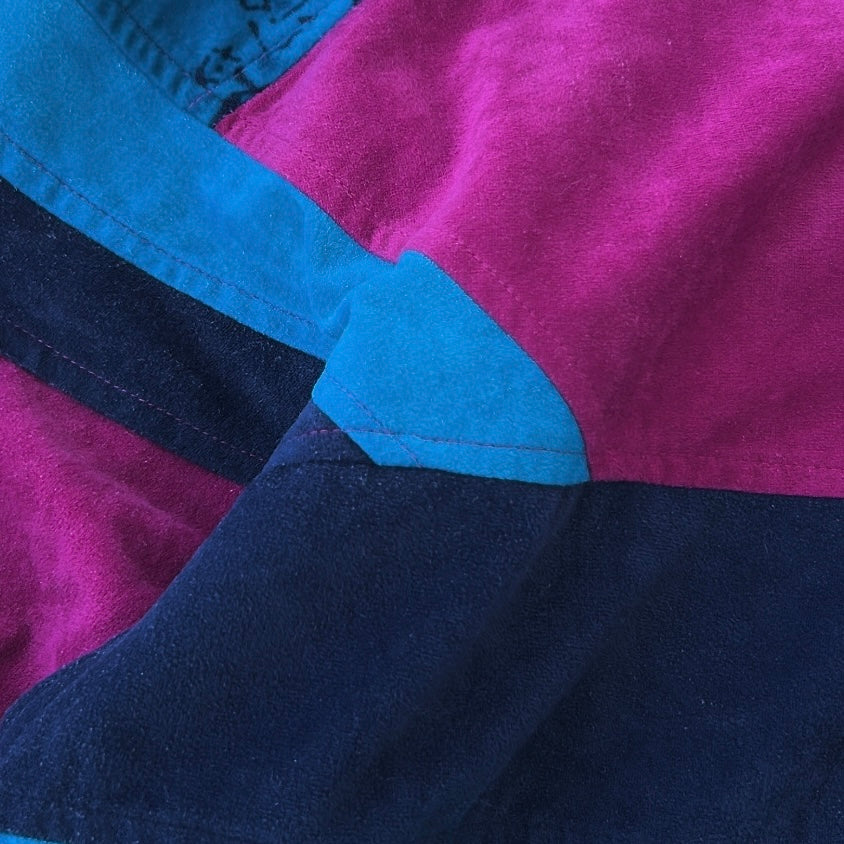 Great Escapes 00s Micro Suede Fleece Multicoloured Jacket
