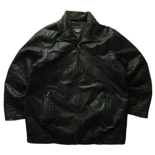 Fur Colar Leather Jacket