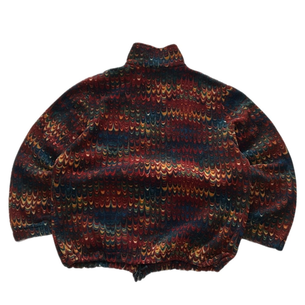 Vintage Crazy Pattern Fleece Jacket