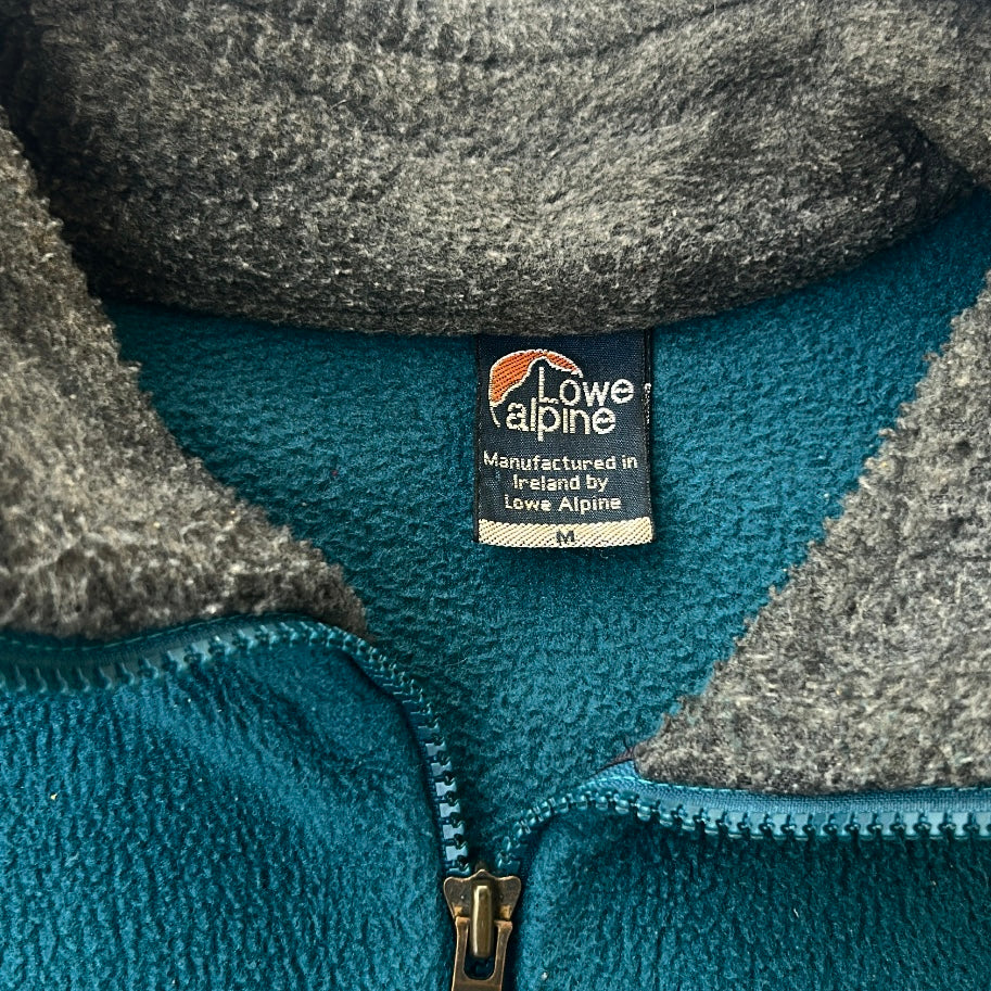 Vintage Embroidery Logo Lowe Alpine 1/4 Zip Fleece