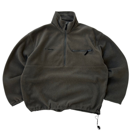 Columbia Embroidered Logo 1/4 Zip Moca Adjustable Fleece