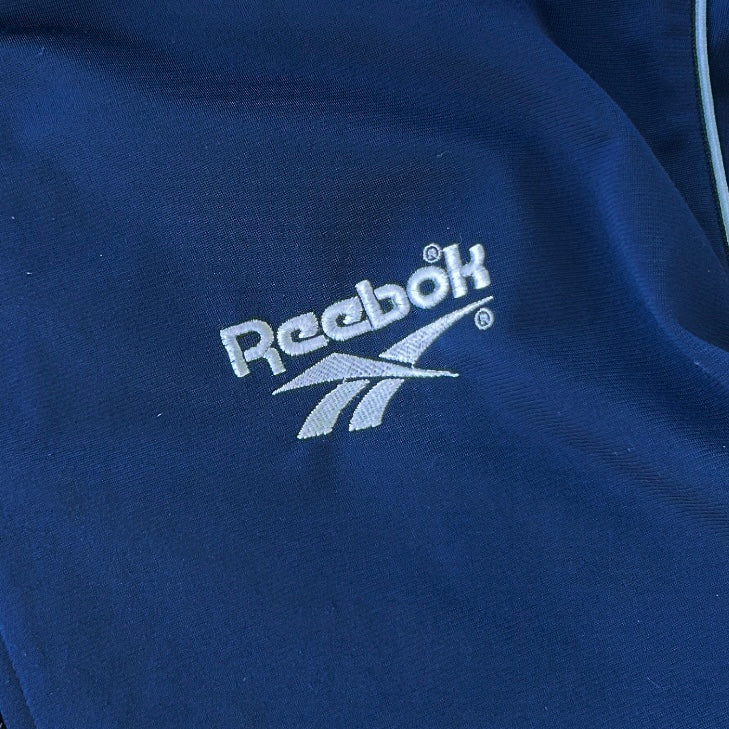 Vintage Reebok Navy Track Jacket With Embroidered Logo