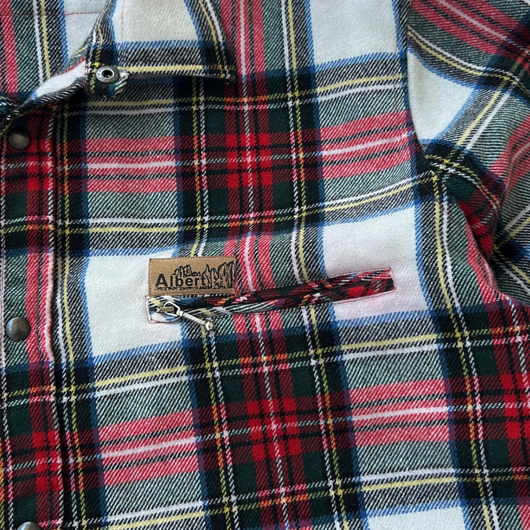 Vintage Albert Flannel OverShirt With Zip Pockets