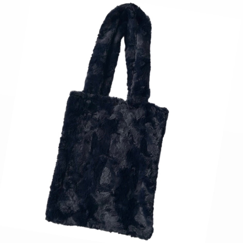 Reworked / Handmade Fuzzy Tote Bag