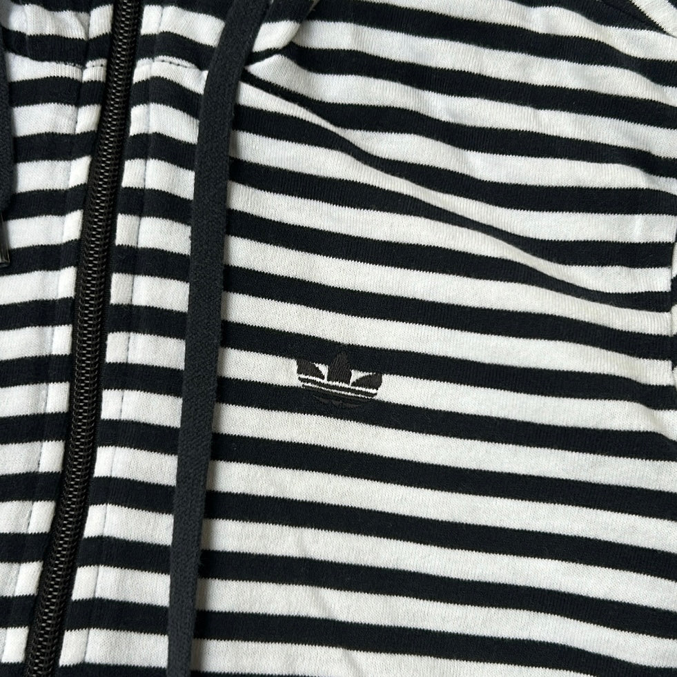 Adidas Stripped Hooded Full Zip Jacket