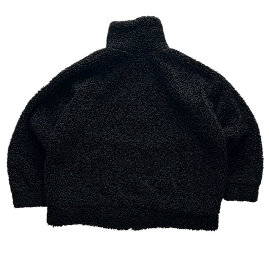 Fuzzy Black Full Zip Jacket