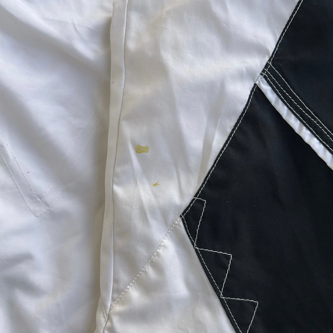 Vintage Black x White Full Zip Shell Jacket