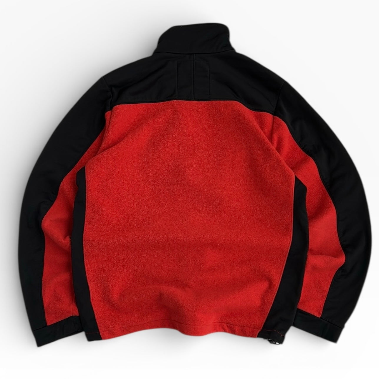 Helly Hansen Red x Black Fleece Full Zip Adjustable Jacket