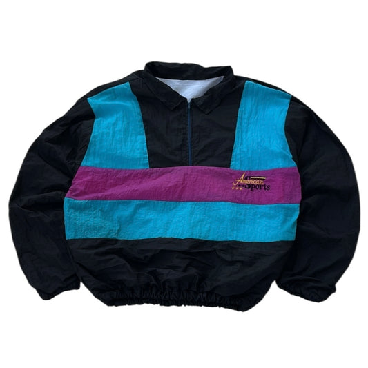 American Sports 90s 1/4 Zip Boxy Fit Shell Jacket