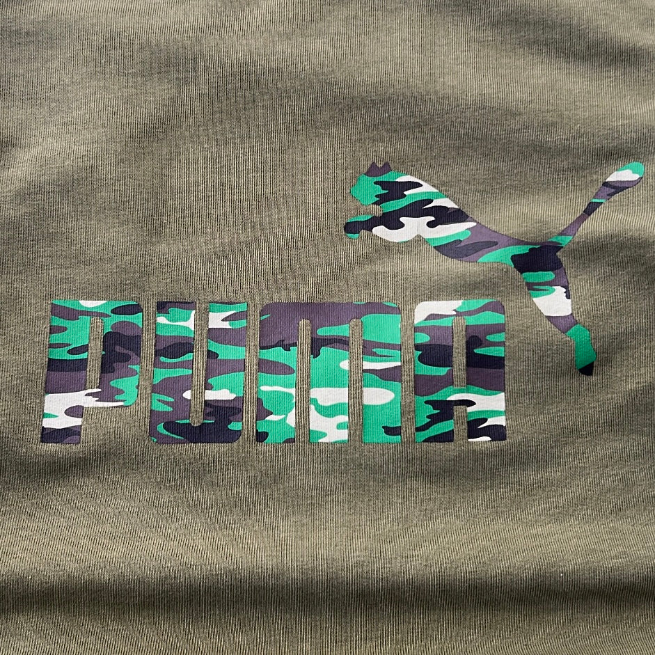 Puma Army Logo Khaki Sweatshirt
