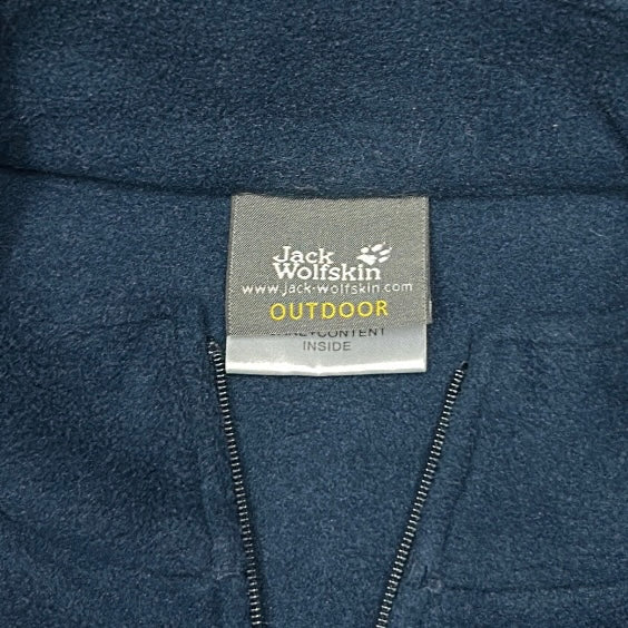 Jack Wholfskin Dark Blue 1/4 Zip Fleece