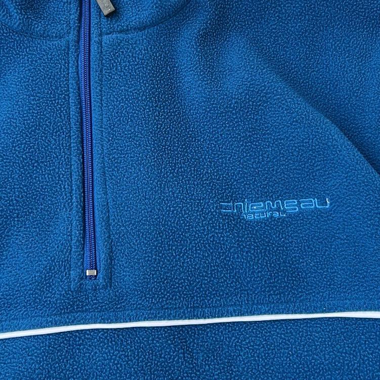 Graphic Blue 1/4 Zip Fleece