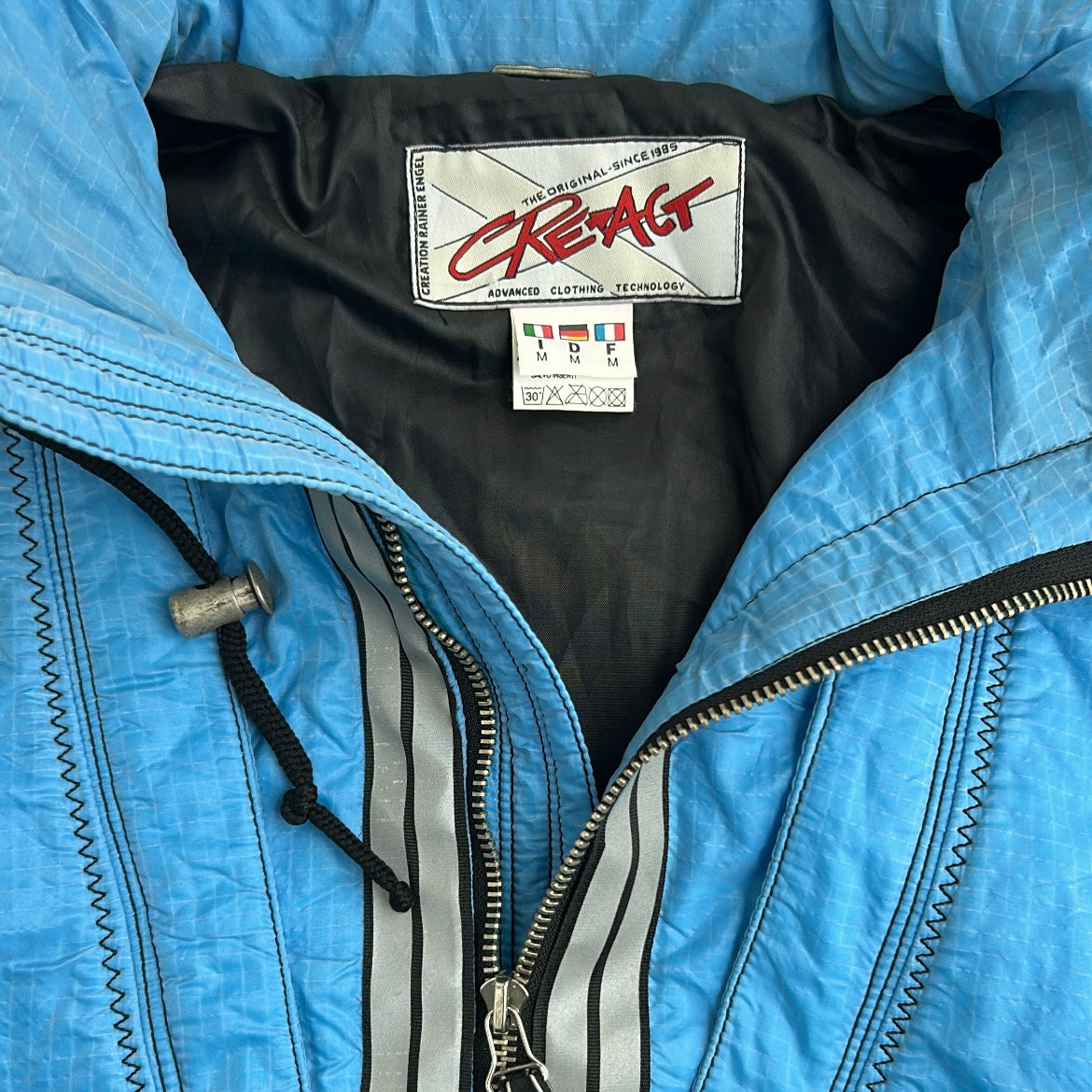 Creart Blue 1/4 Zip Ski Blue Adjustable Overjacket