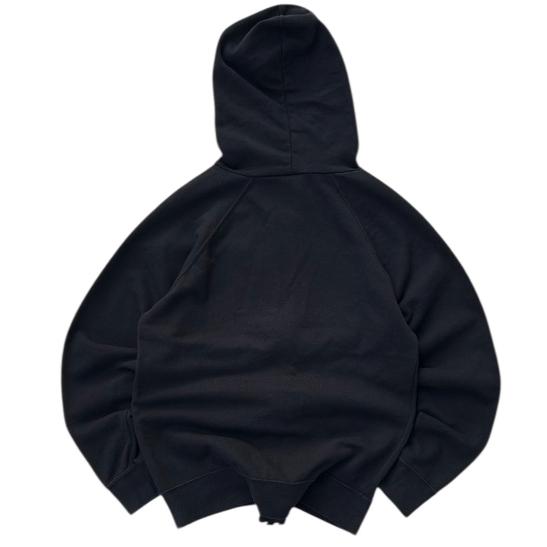 Fruit Of The Loom Black Plain Hooded Full Zip Jacket