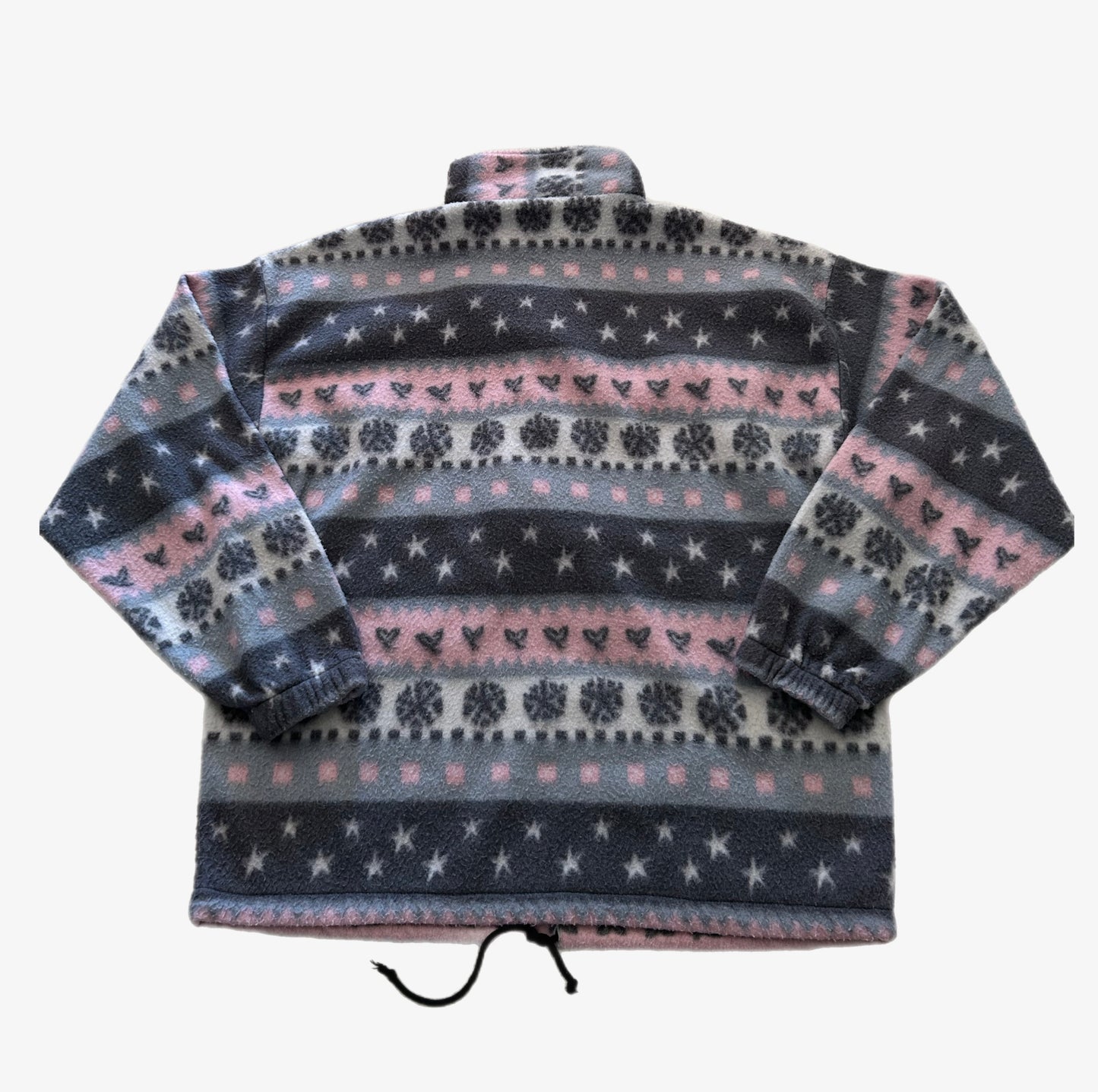 Vintage Pimkie Snowflake Designed 1/4 Zip Fleece.