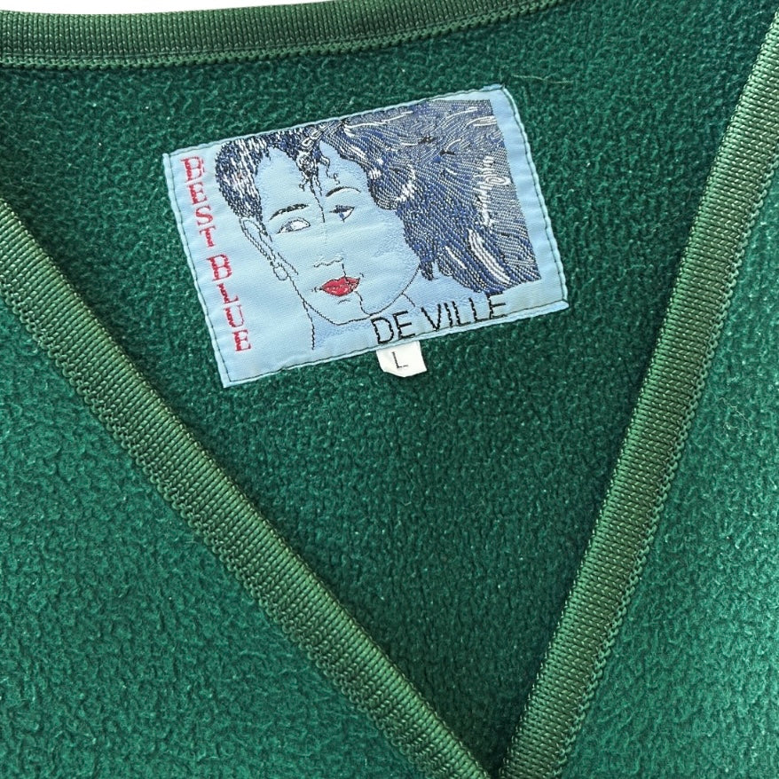 Best Blue Fleece Button-Up Jacket