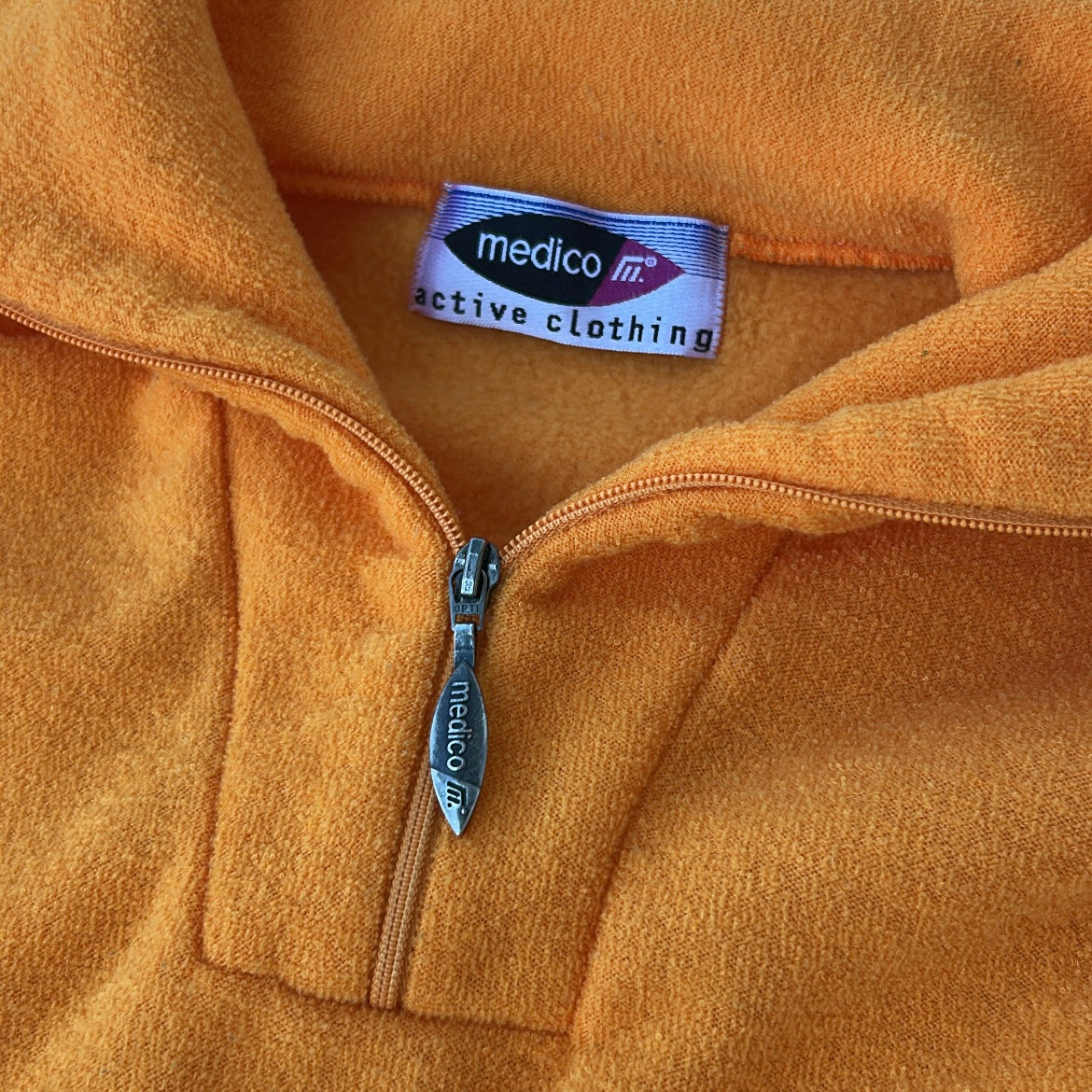 Orange Vintage 1/4 Zip Fleece