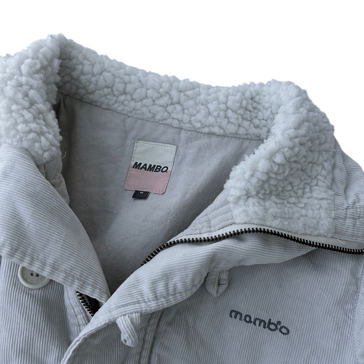 Mambo 00s Corduroy Waist Length Jacket With Fuzzy details and buttons (100% Cotton)