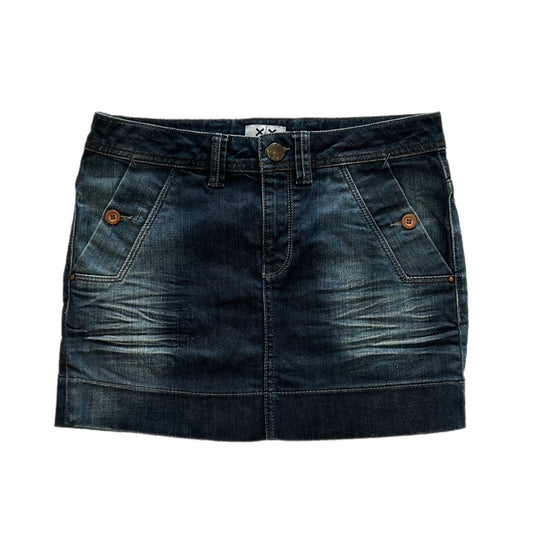 Dark Wash Denim Mini Skirt