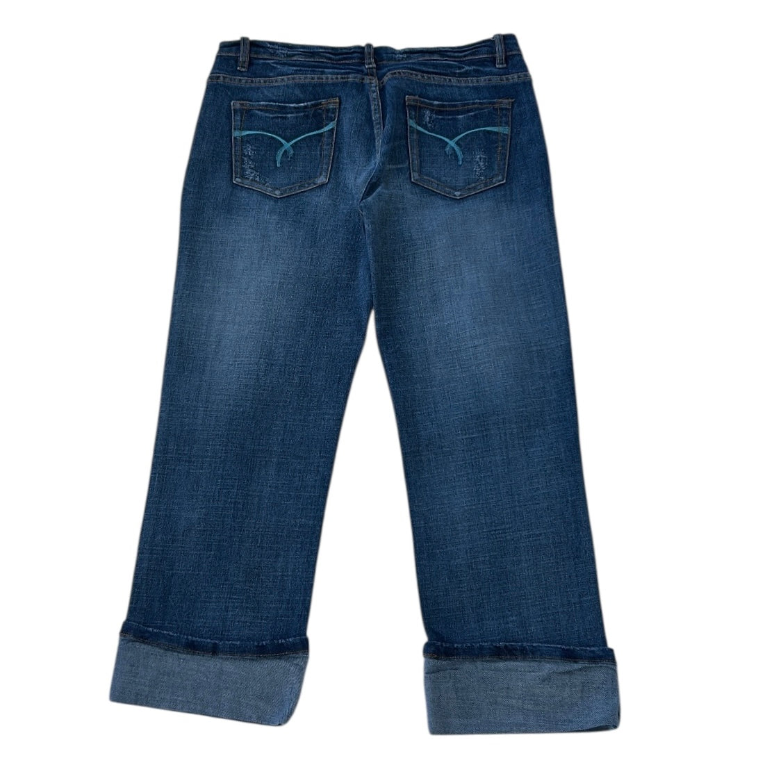 00s Capri Back Pockets Design Jeans