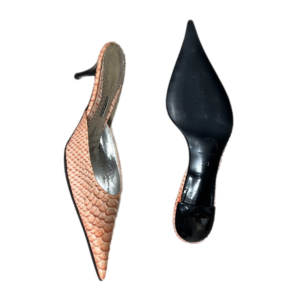 Lavorazione Artigiana Kitten Heel Leather print