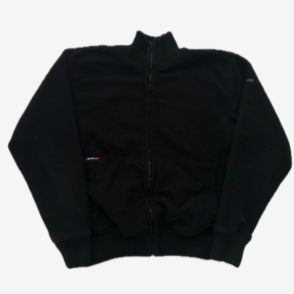 Vintage SCHOTT Fleece Jacket With Fuzzy Inside