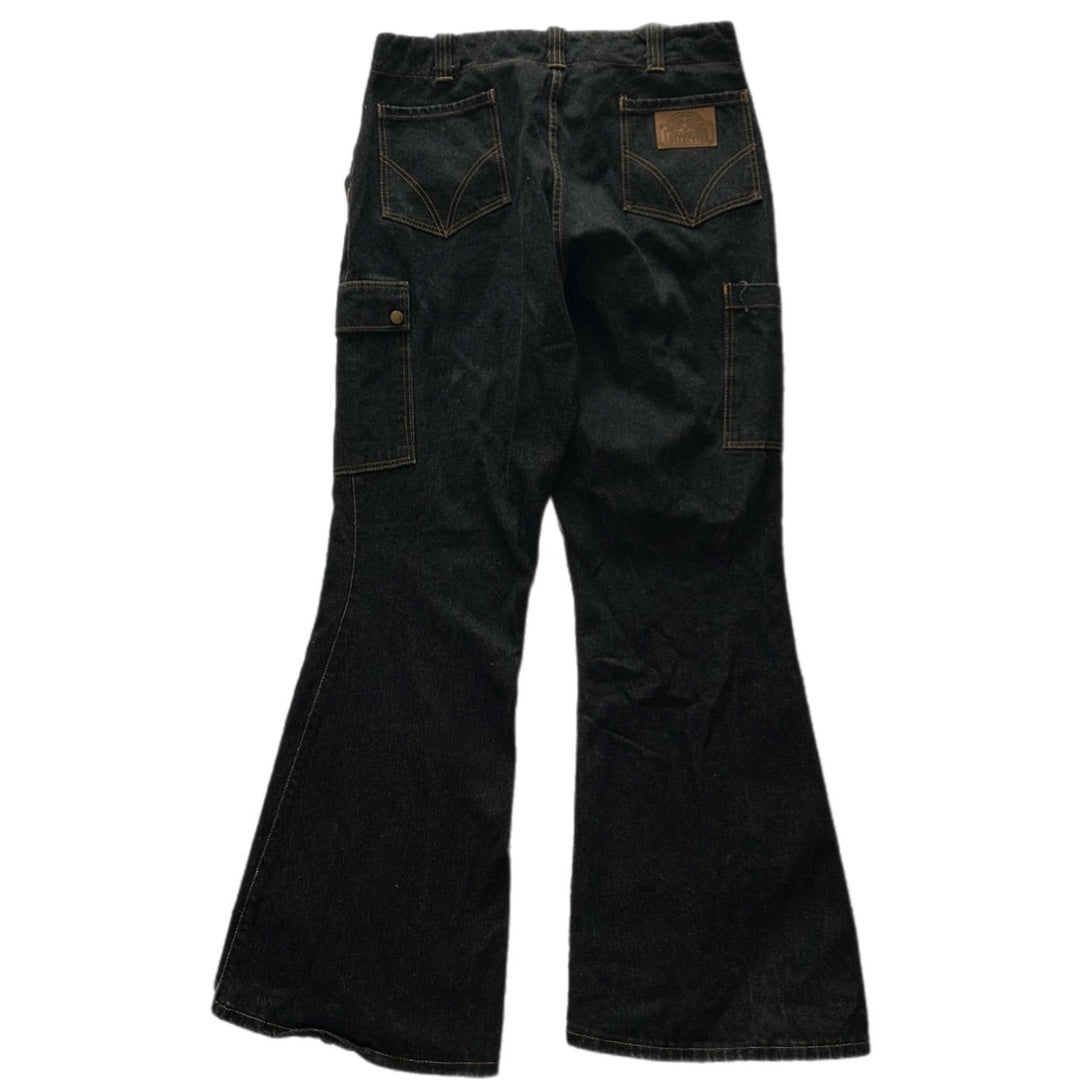 Heavy Dark Wash Cabana Zip-Up Jeans