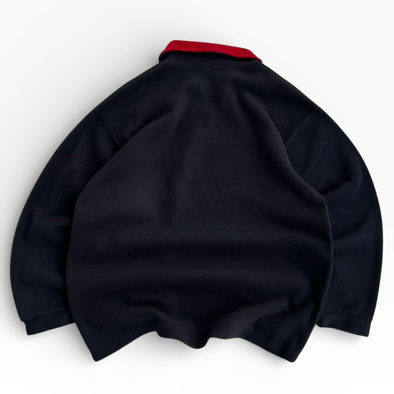 FILA 1/4 Zip navy fleece with warm details