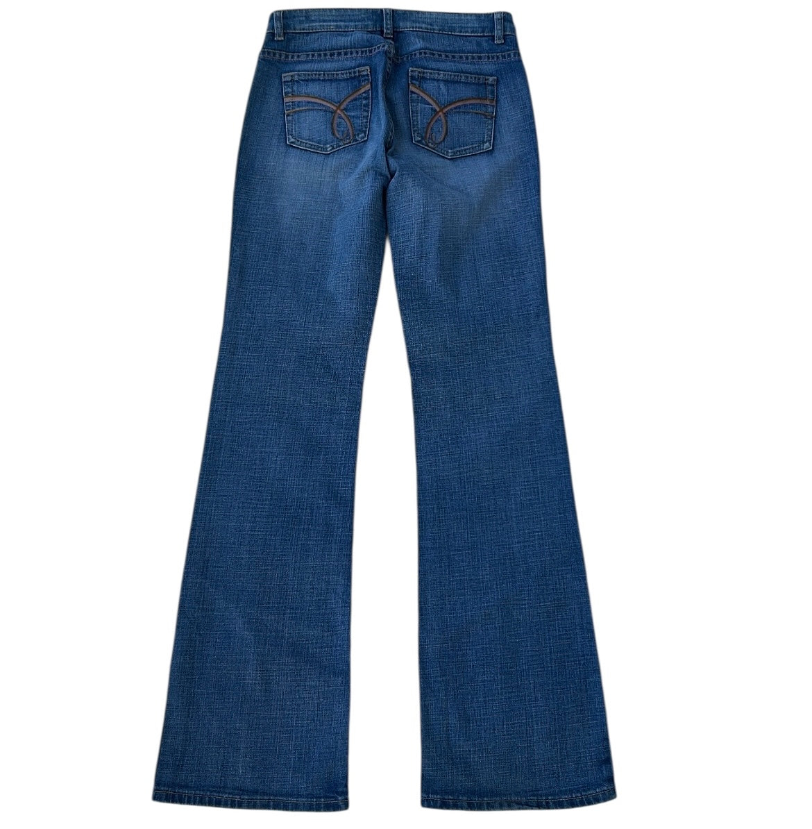 00s Light Cabana Jeans With Floral Details