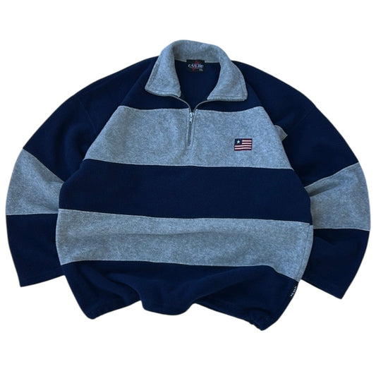 CANBE American Stripped 1/4 Zip Adjustable Fleece