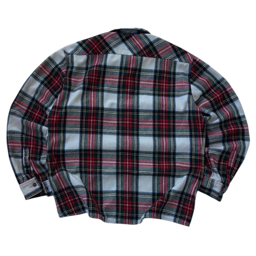 Vintage Albert Flannel OverShirt With Zip Pockets