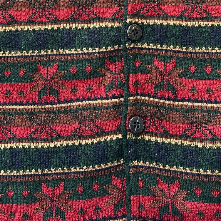 Christmas Snowflake Wool Button Up Vest Top