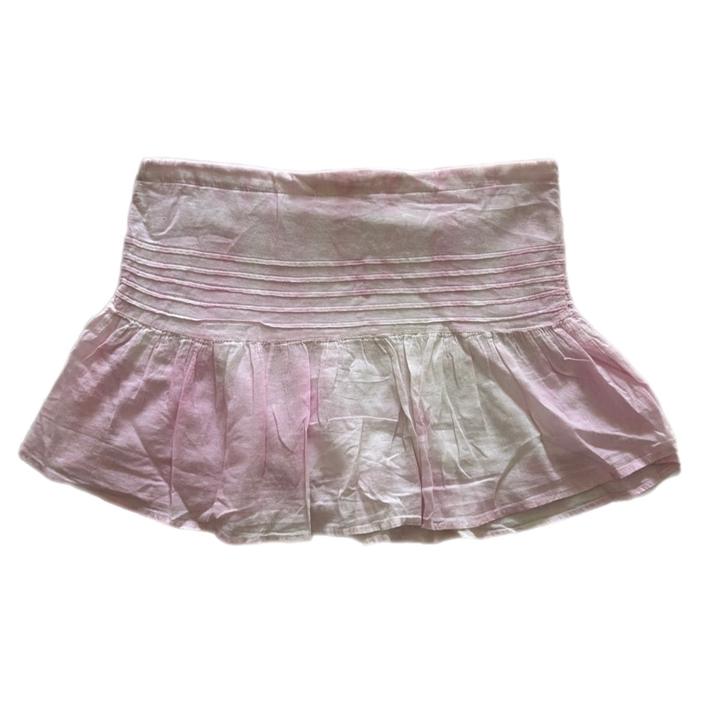 Ruffle Pink Mini Skirt (adjustable)
