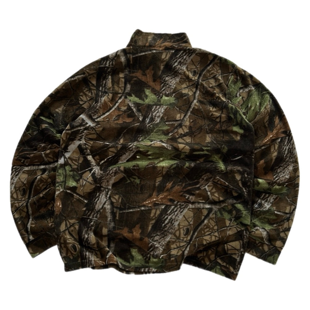 Vintage Camo Pattern Fleece Jacket
