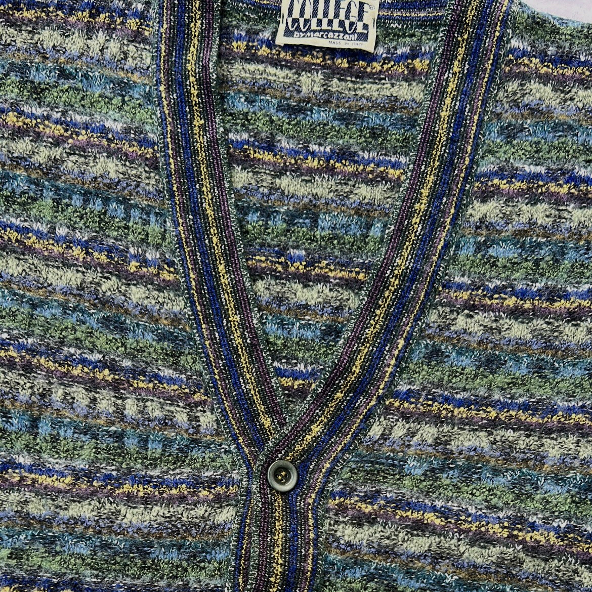 Made in Italy College By Marcazzani Knitted Button Up Vest Top