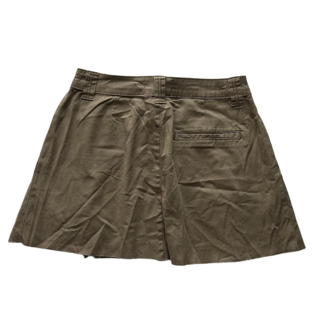ASOS Design moca brown denim mini skirt