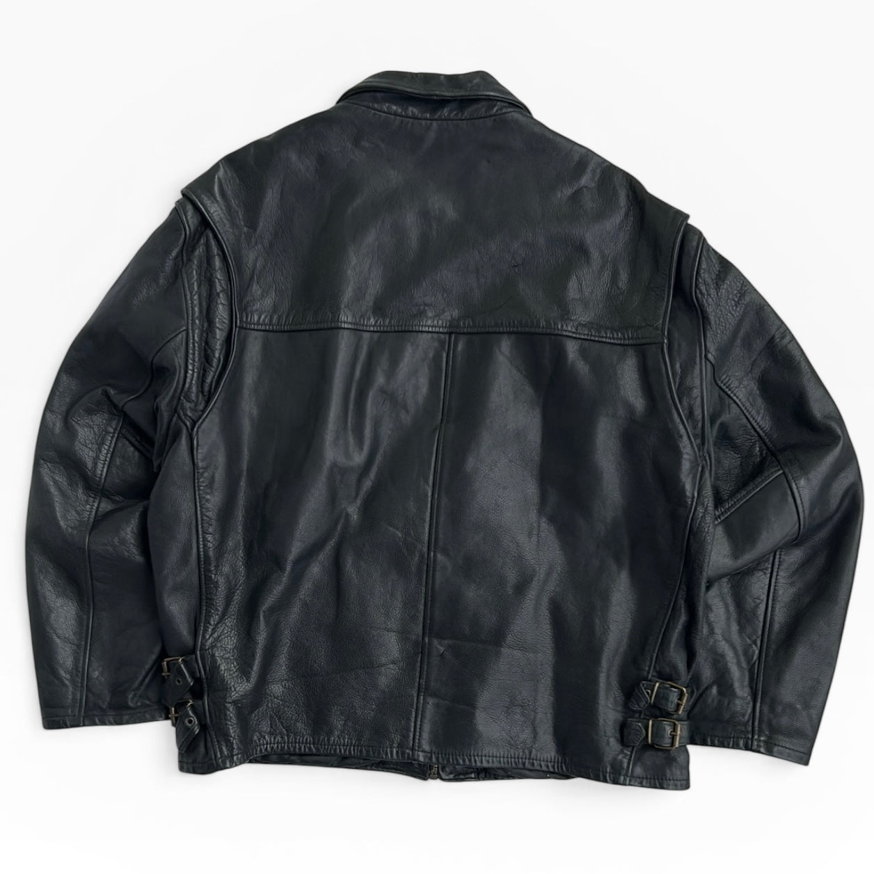 1952 Legendery Jacket Black Leather Full Zip Jacket
