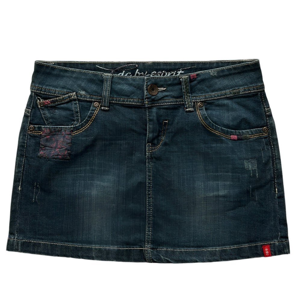 abc mini skirt with embroided details
