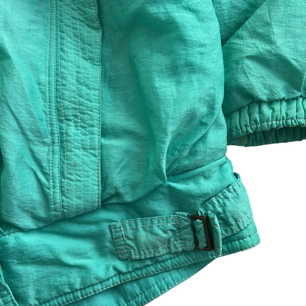 SARE 90s Vintage Turquoise Adjustable Ski Jacket – Oversized / Unisex