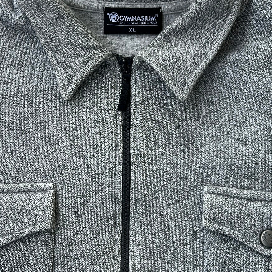 Gymnasium Grey Full Zip Jacket With Front Pockets