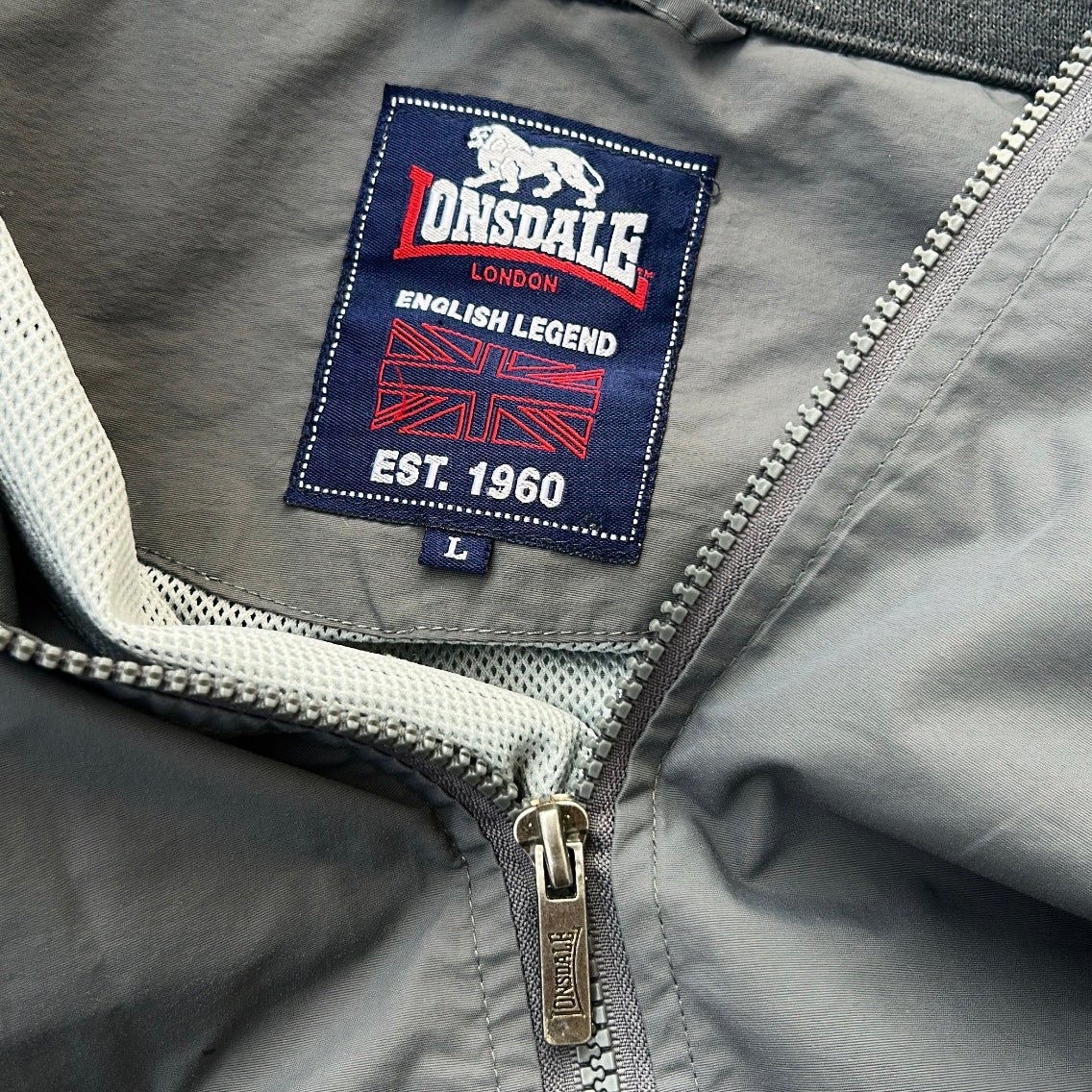 Lonsdale Grey Outdoor Full Zip Jacket
