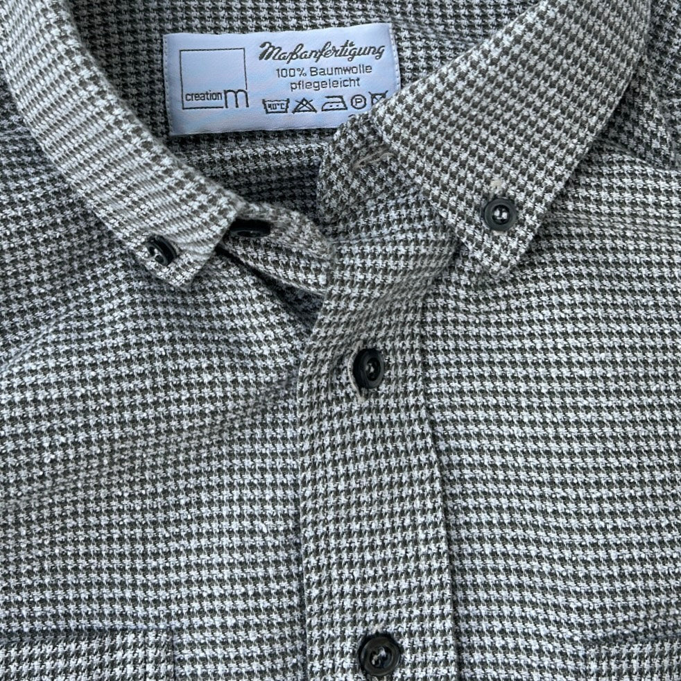 Vintage Grey Button-Up Flannel OverShirt