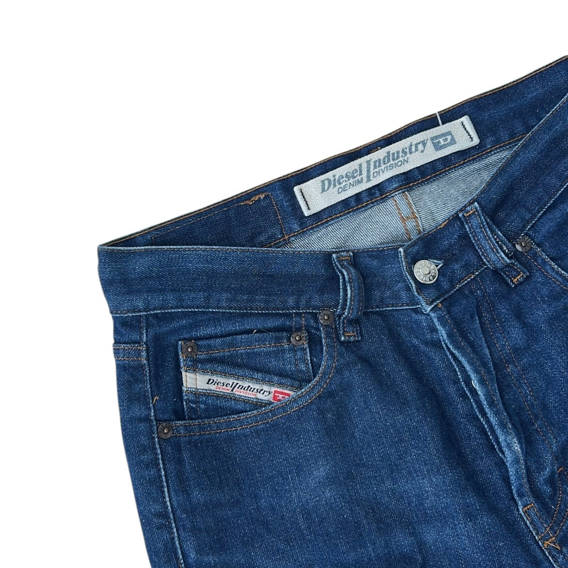 Diesel Industry Denim Division High Waisted Dark-Wash Jeans