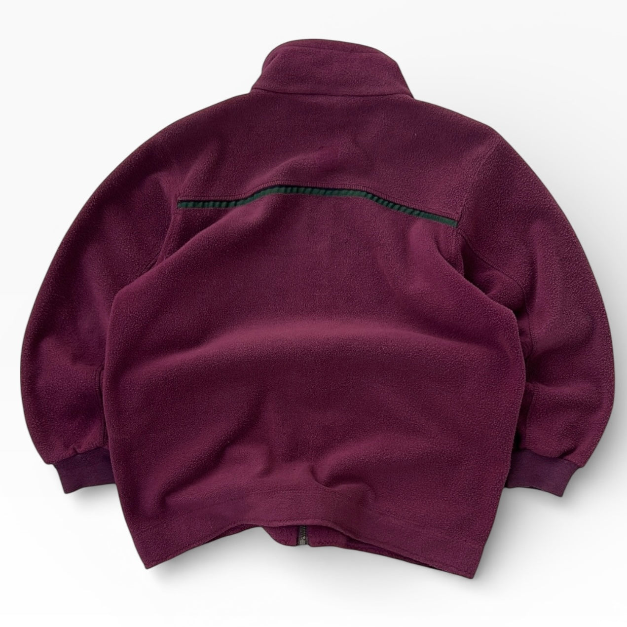 Santostefano vintage full zip embroidered logo fleece jacket with pockets