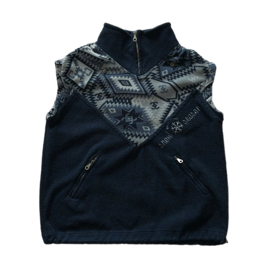 1/4 Zip Vintage Fleece Vest Jacket